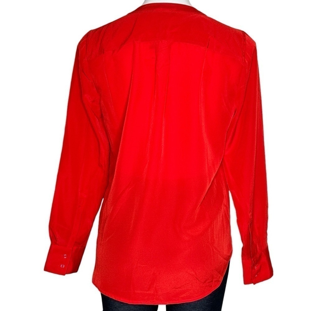 J. Crew Factory red lightweight blouse NWT small - Picture 2 of 7